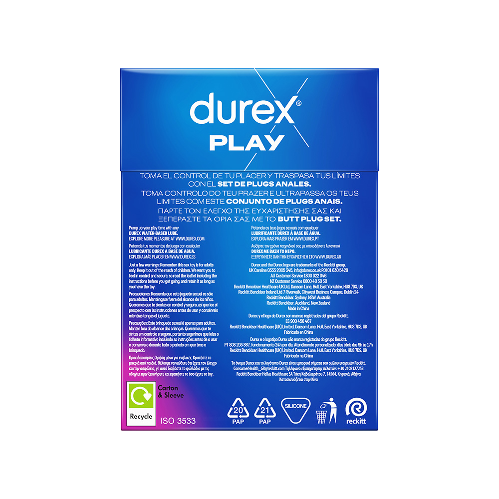 DUREX - Butt Plug Set